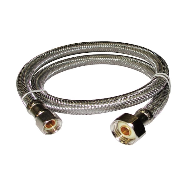 Plumb Pak Plumb Pak 3/8 in. Compression X 1/2 in. D FIP 30 in. Stainless Steel Faucet Supply Line PP23808 - main